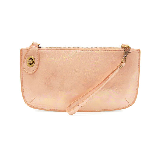 Joy Susan Holographic Mini Wristlet Crossbody Pink