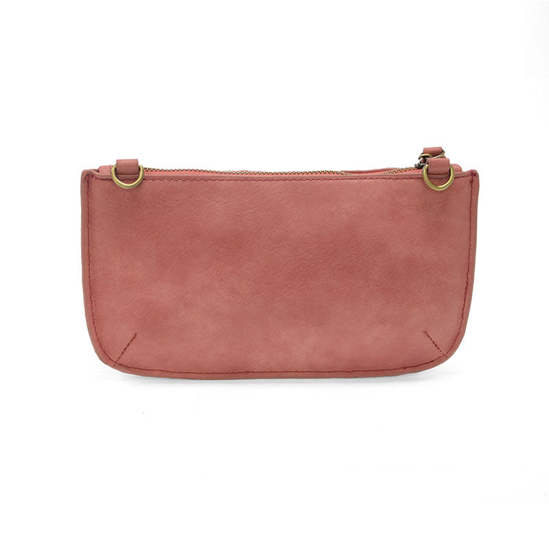 Joy Susan Lattice Woven Mini Crossbody Wristlet Clutch Pink