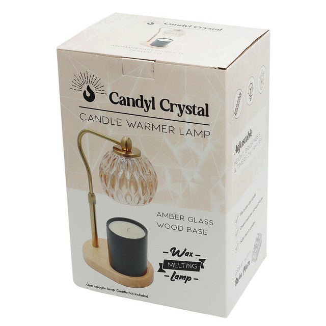 Candle Warmer Lamp -Gold Crystal
