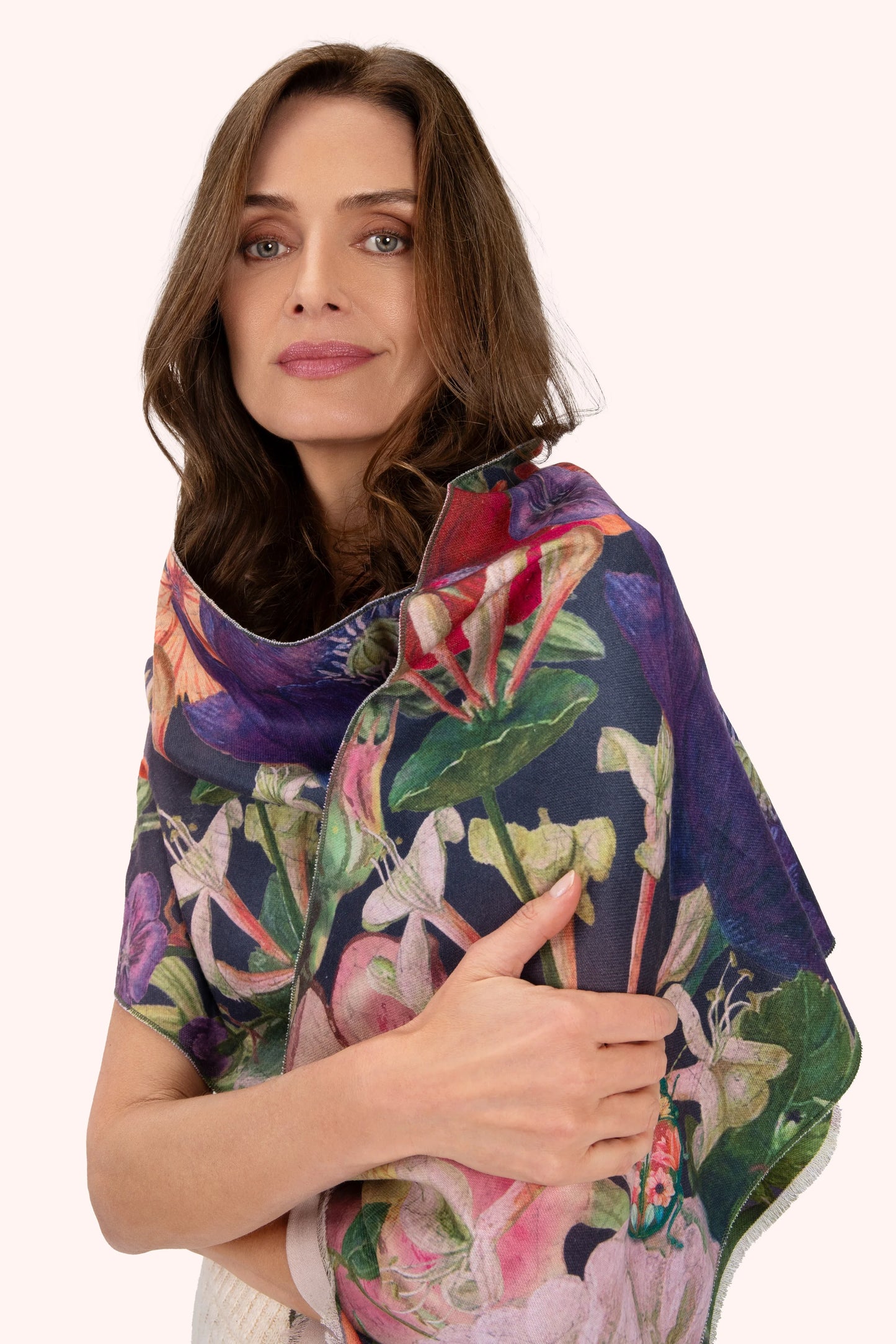Autumn Posy Midnight Luxe Scarf