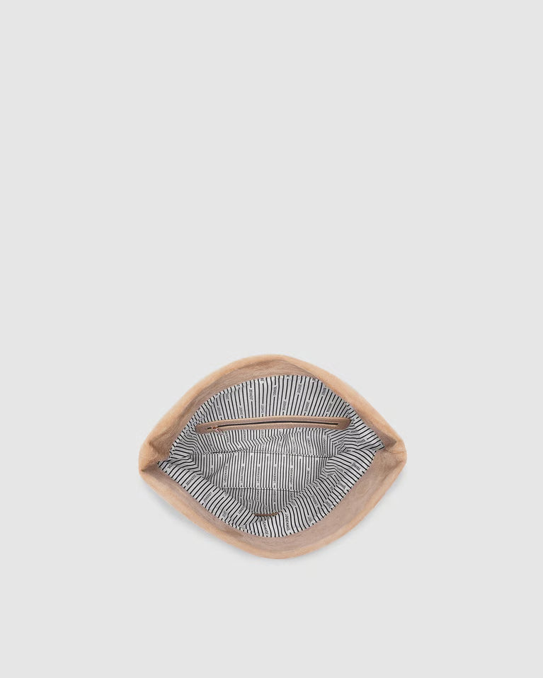 Louenhide Luka Suede Clutch Crossbody Blonde