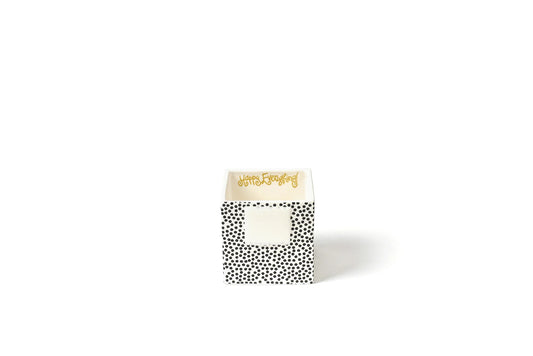 Happy Everything! Black Small Dot Mini Nesting Cube