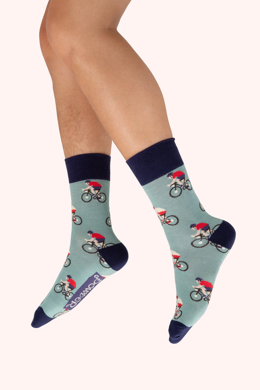 Men's Socks Racing Bikes Ice Blue