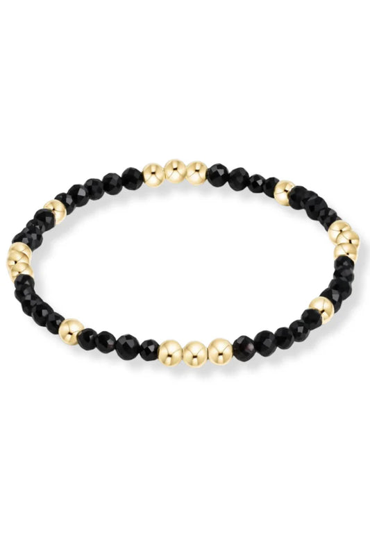 eNewton Worthy 3mm Bead Onyx Bracelet