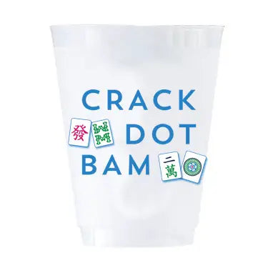 Mahjong Crack Dot Bam Shatterproof Cups