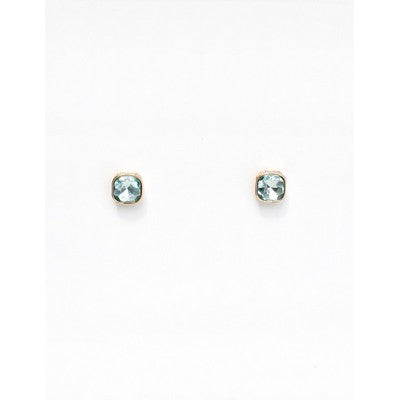 Meghan Browne RIOT-MT Gold and Mint Green stud earrings