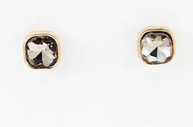 Meghan Browne RIOT-TP Gold and Topaz stud earrings