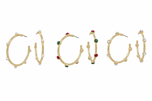 Meghan Browne Travis Gold Hoop Earrings