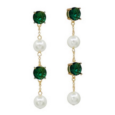 Nix Emerald Pearl Earrings