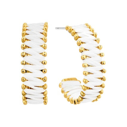 Meghan Browne Nora White Earrings