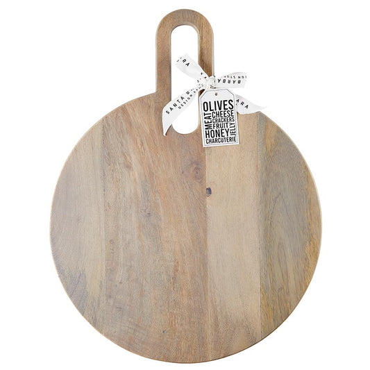 Large Round Board with Cut Out Handle