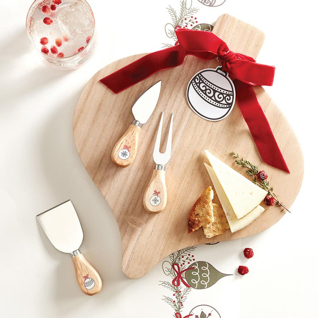 Ornaments Cheese Knives Set of 3