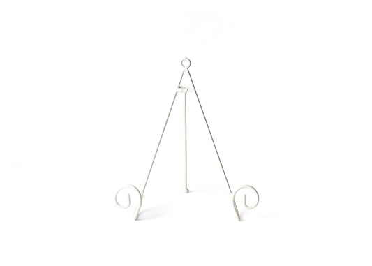 SALE Happy Everything! White Swirl Big Plate Stand