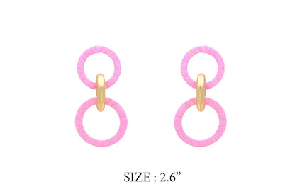 Meghan Browne Posey Pink Earrings