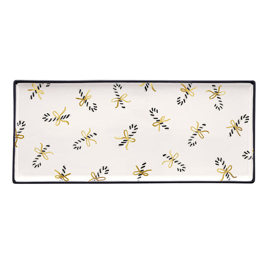 Candy Canes Ceramic Tray