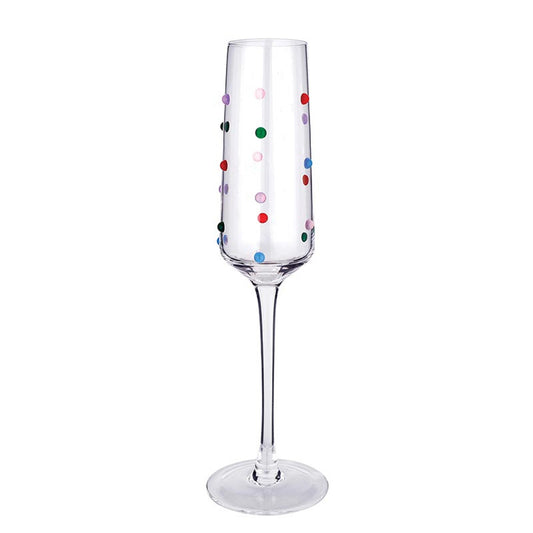 Confetti Beaded Champagne Flute