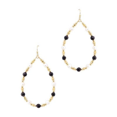 Rap Black Pearl Earrings