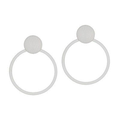Meghan Browne Ricky Silver Earrings