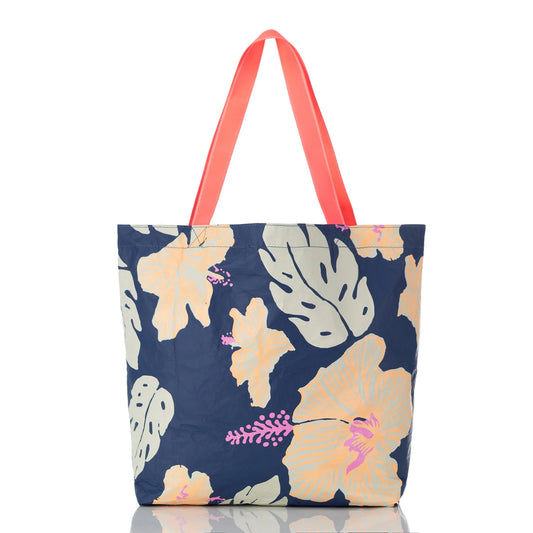 Aloha Collection Pape'ete Reversible Tote Neon Moon/Navy