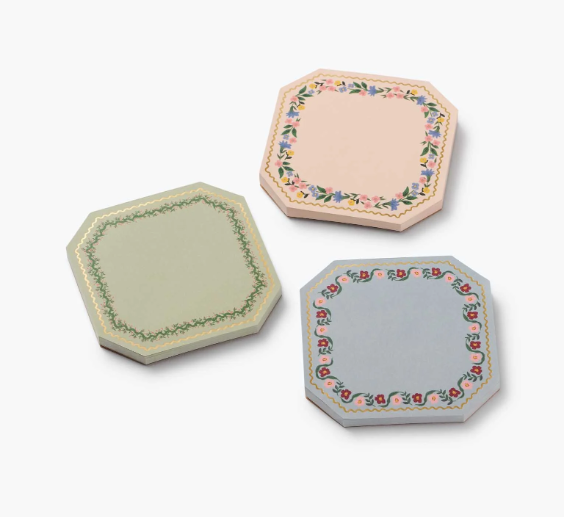 Rifle Paper Gemma mini notepad trio