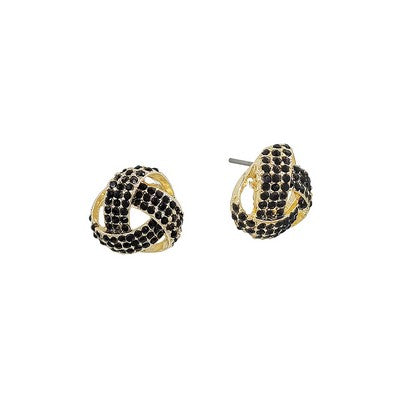 Meghan Browne Sack Black Earrings