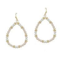 Meghan Browne Sasha Pink Pearl Dangle Earrings