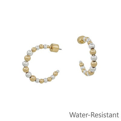 Meghan Browne SHA Gold and Silver Hoop Earrings