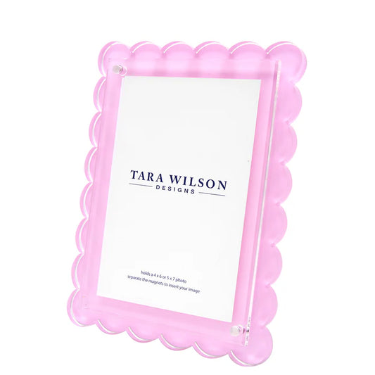 Tara Wilson Scallop Frame Pastel Pink