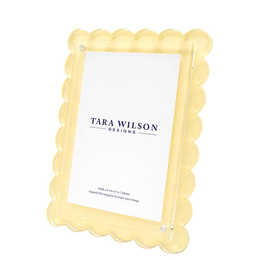 Tara Wilson Scallop Frame Pastel Yellow