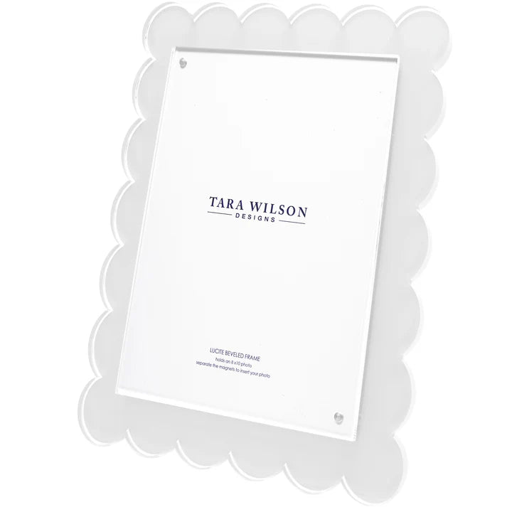 Tara Wilson Scallop Frame White 8x10