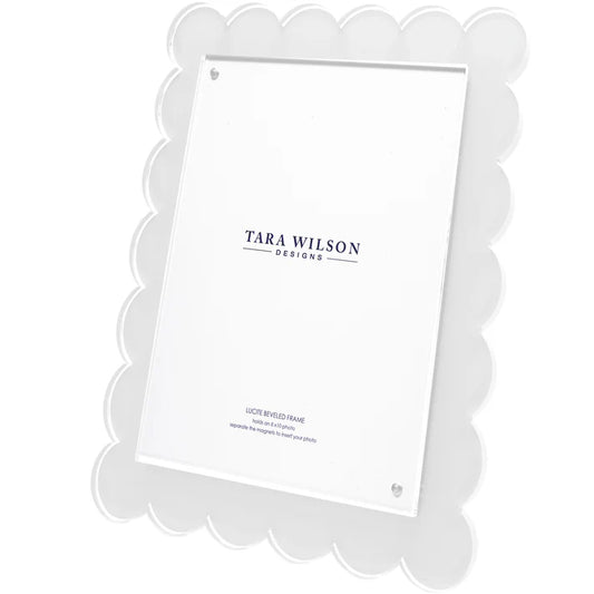 Tara Wilson Scallop Frame White 8x10