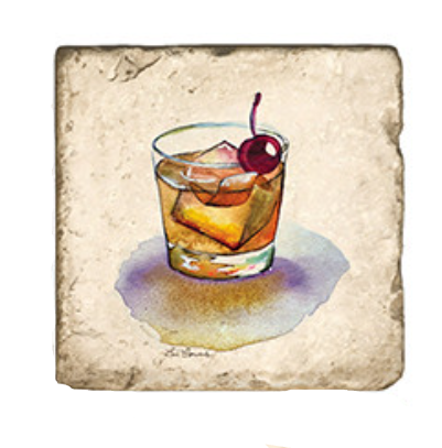 Old Fashioned Marble Coaster