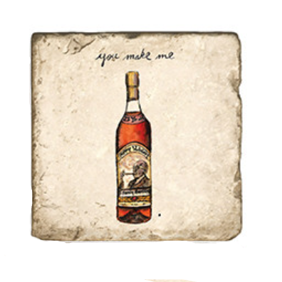 Pappy Bourbon Marble Coaster