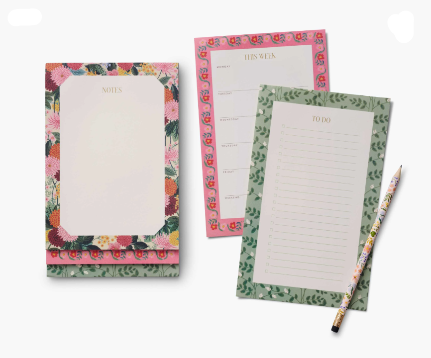 Rifle Paper Dahlia Tiered Notepad