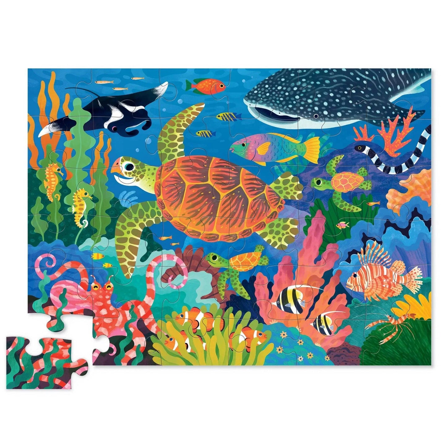 Crocodile Creek 36pc Foil Sea Turtle Puzzle