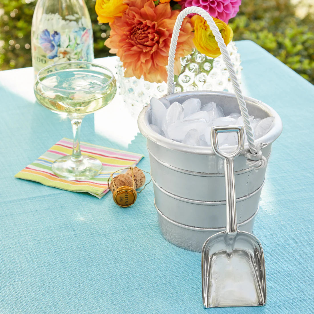 Mariposa Sand Pail Bucket with Rope Handle