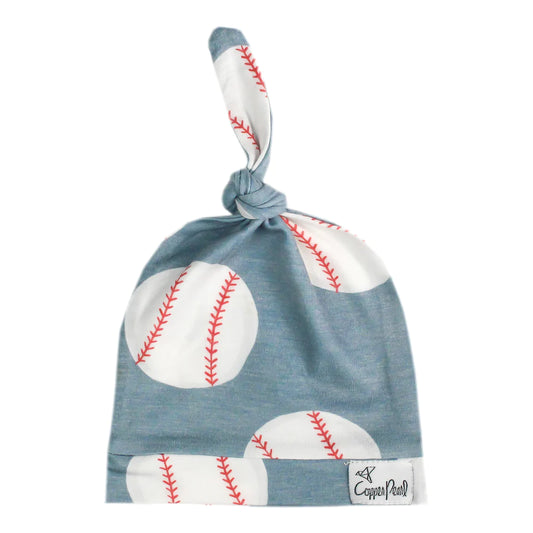 Copper Pearl Slugger Top Knot Hat 5-18m