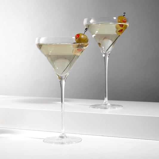 Spiegelau Willsberger martini glasses.