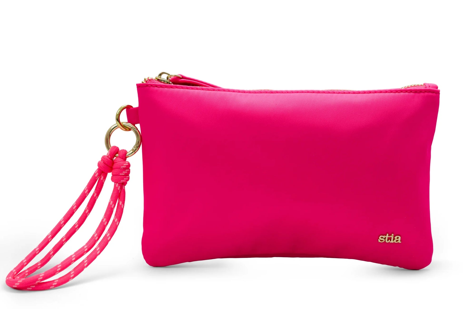 Stia Everyday Essentials Nylon Wristlet in pink