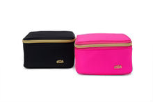 Black and pink nylon travel jewelry cases by stia