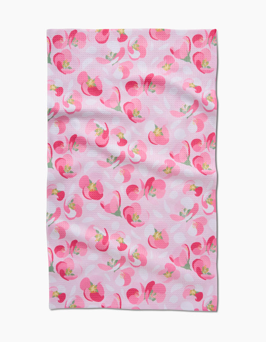 Geometry Cherry Blossom Tea Towel