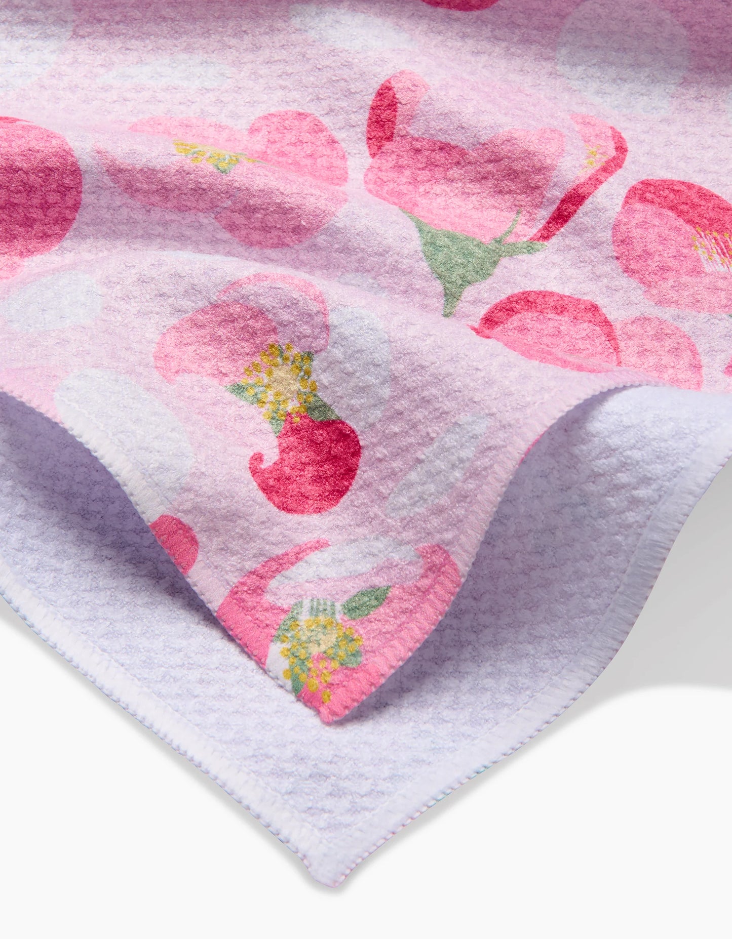 Geometry Cherry Blossom Tea Towel