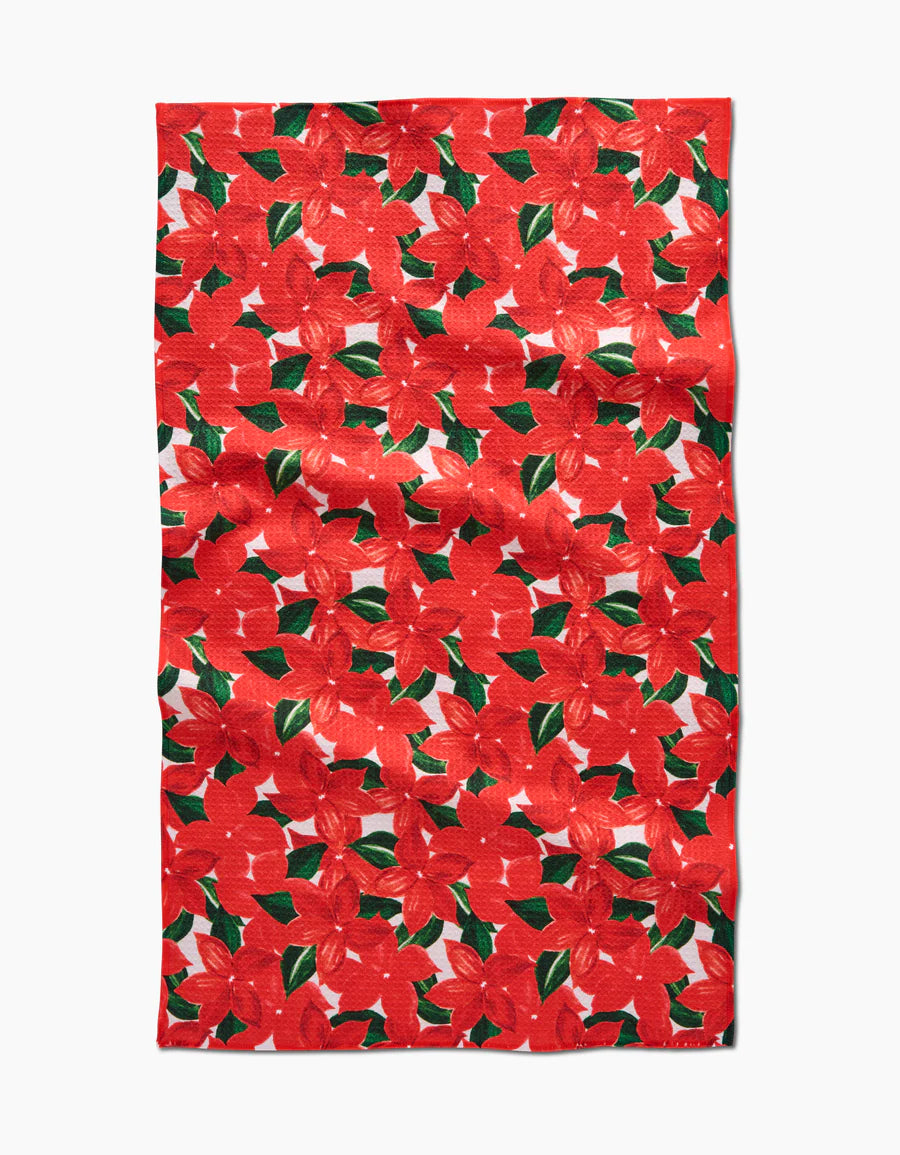 Geometry Winter Flora Tea Towel