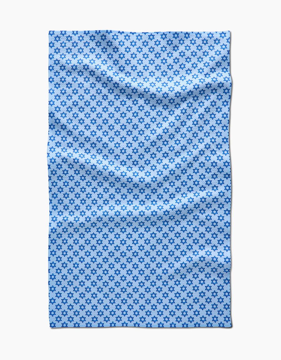 Geometry Hanukkah Tradition Tea Towel