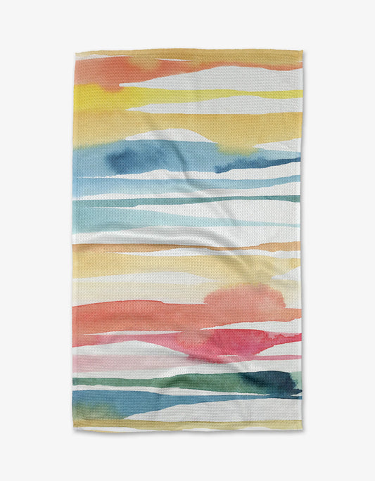 Geometry Lakeside Tea Towel