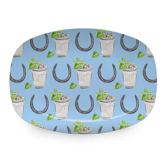 Mariposa TRAYChic Horseshoes & Juleps Platter