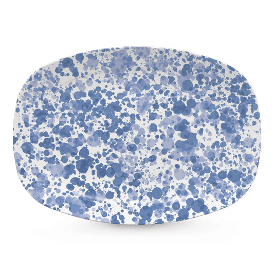 Mariposa TRAYChic Shades of Blue Splatter Platter
