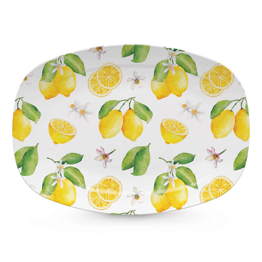 Mariposa TRAYChic Lemons & Blossoms Platter