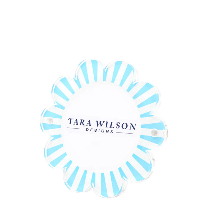 Tara Wilson Daisy Frame Pastel Blue & White