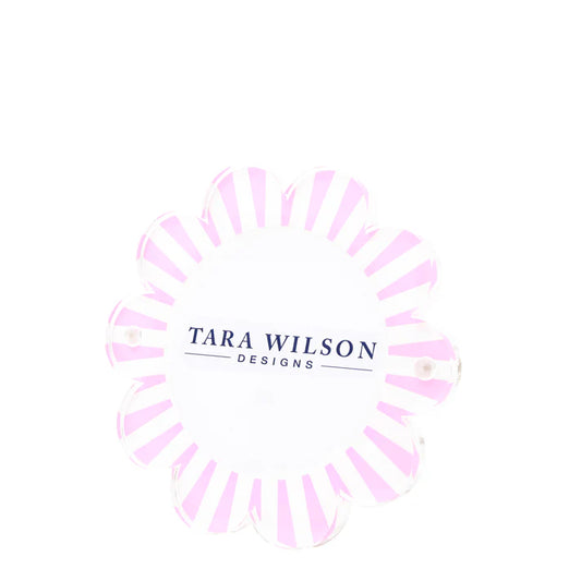 Tara Wilson Daisy Frame Pastel Pink & White